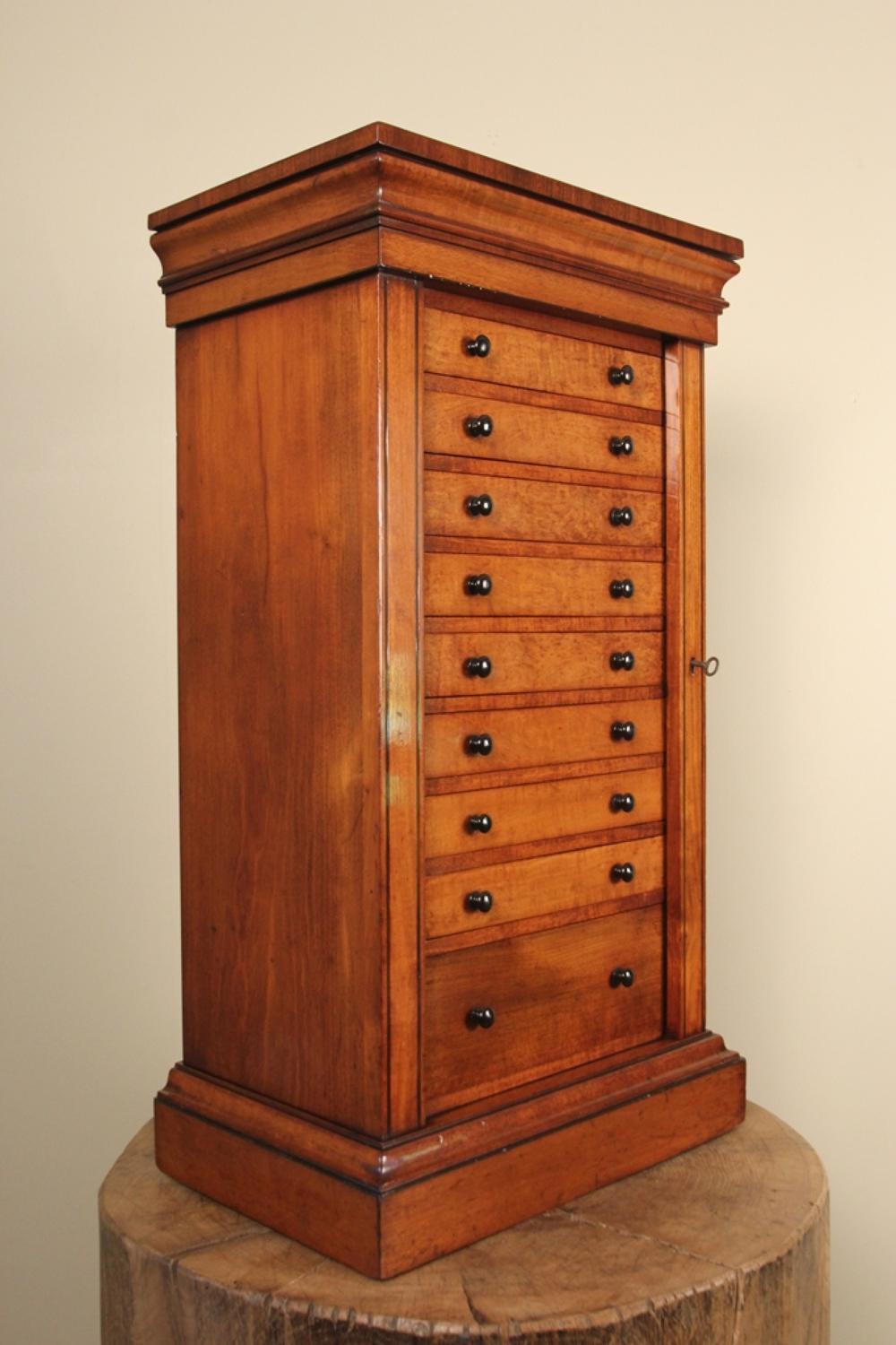 A Fine 19th C. Mahogany  Collectors Cabinet