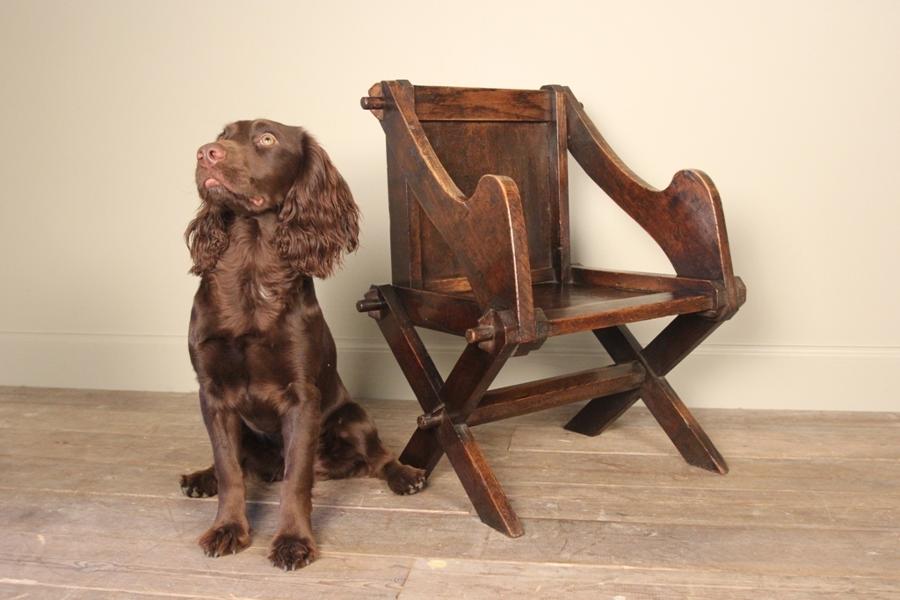 Lovely Child's Oak Glastonbury Chair