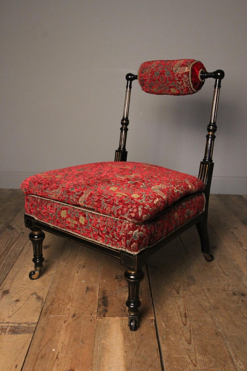 Beautiful 19th C. Aesthetic Bedroom Chair