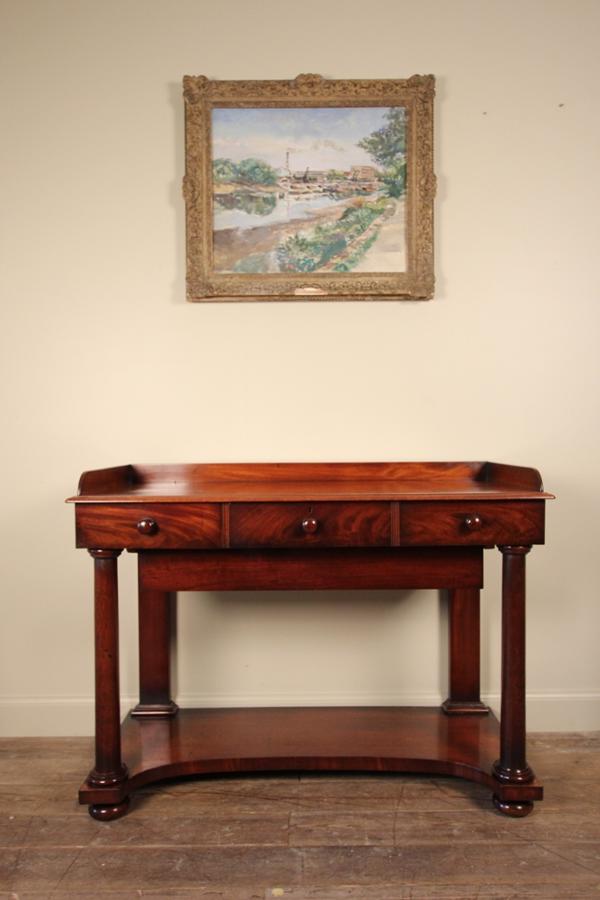 William IV Mahogany Console Serving Table with Fabulous  Colour