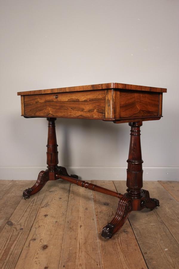 George IV Rosewood Bijouterie Table