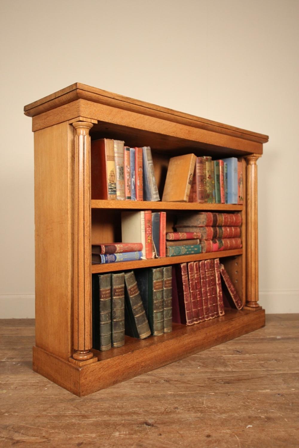 19th C  Oak Dwarf Bookcase