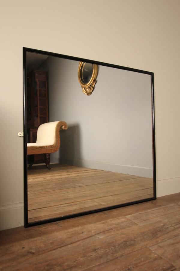 Early 20th C. Ebonised Outfitters Mirror