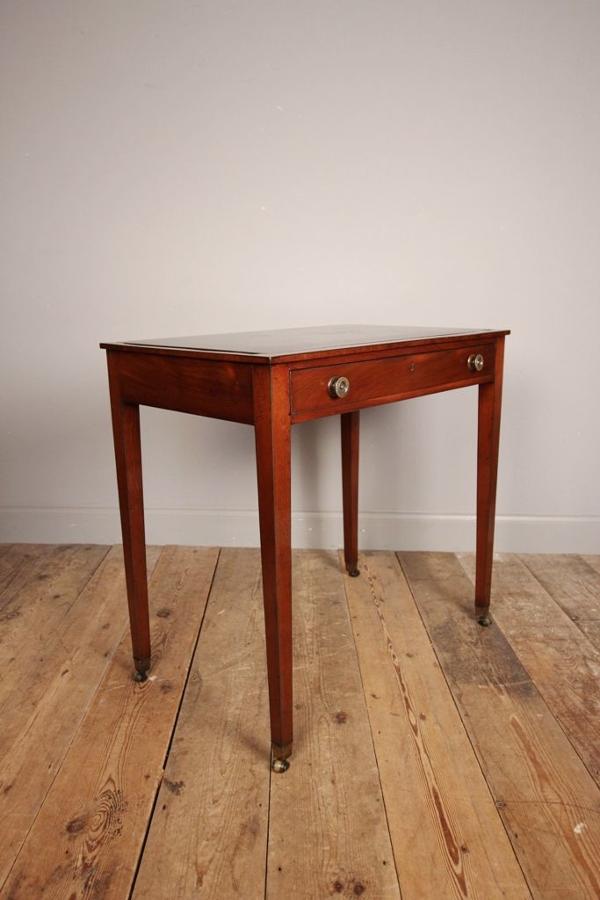 18th C Mahogany side table with Ashford Marble Top