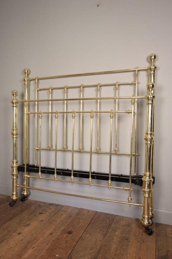 Victorian Brass Double Bed 4 ft 6