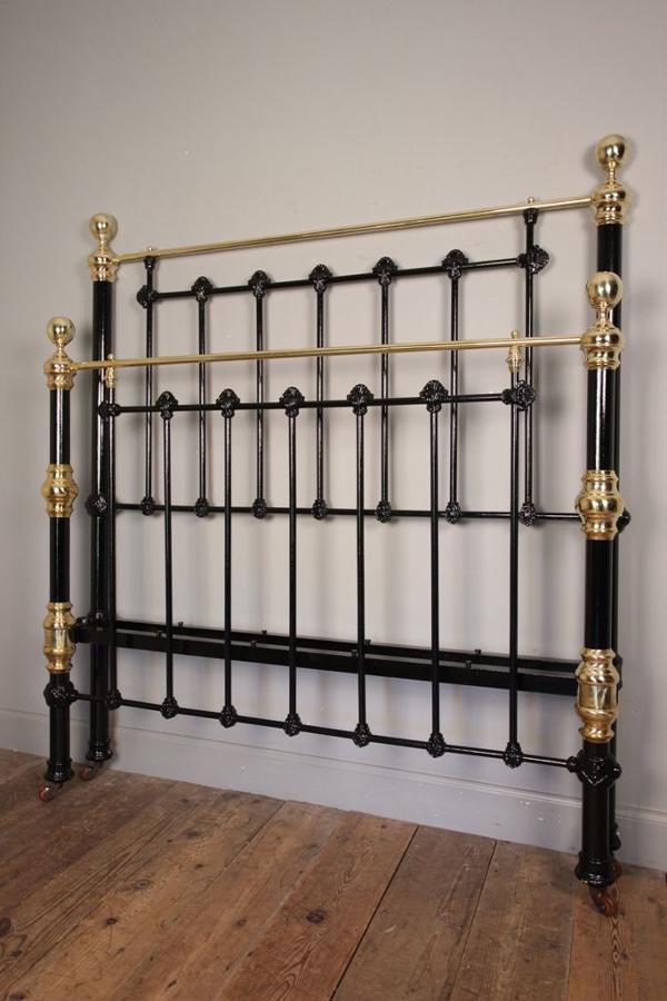 Classic Victorian Brass & Iron Double Bed 4 ft 6