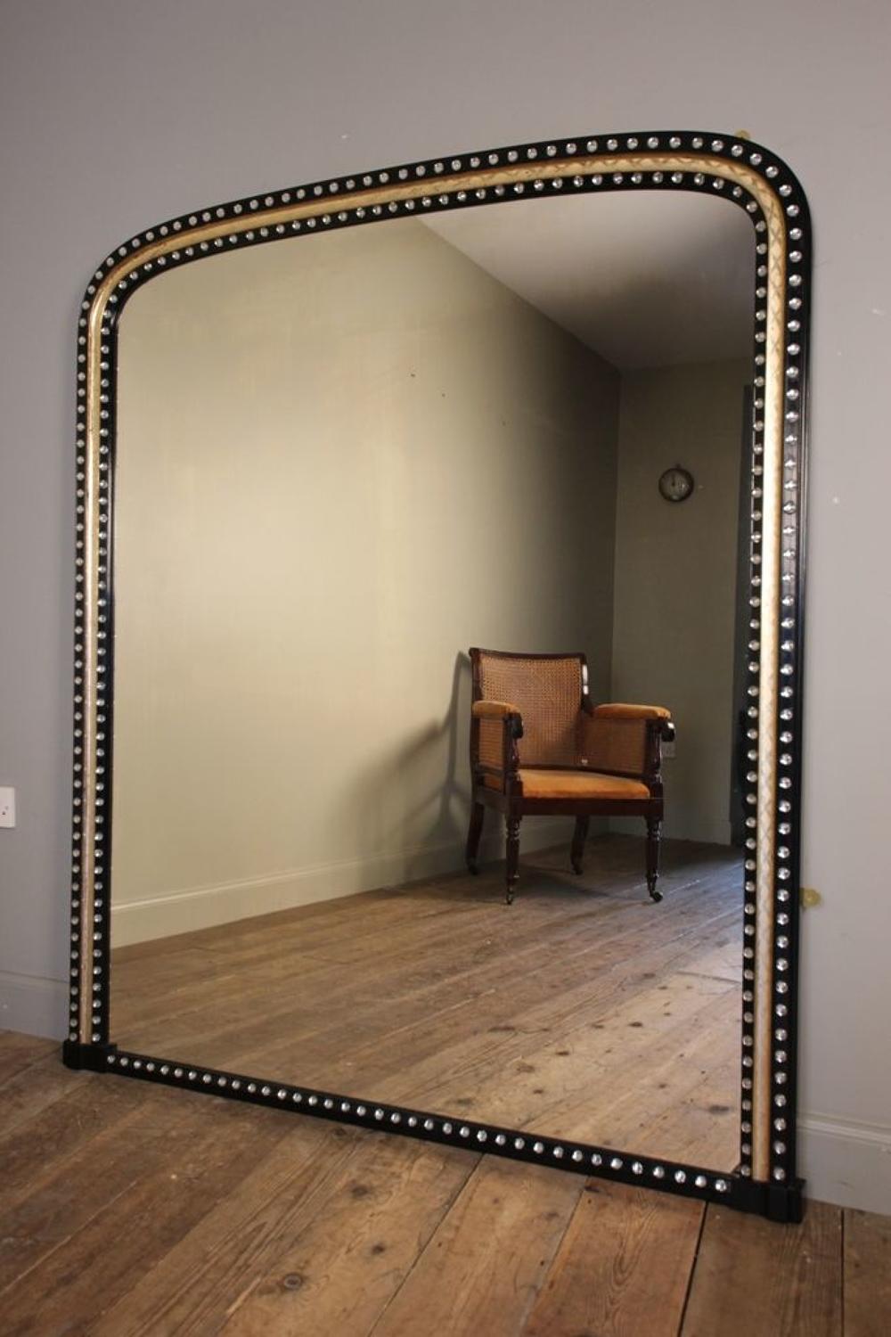 Large Irish 19th C Overmantle Mirror
