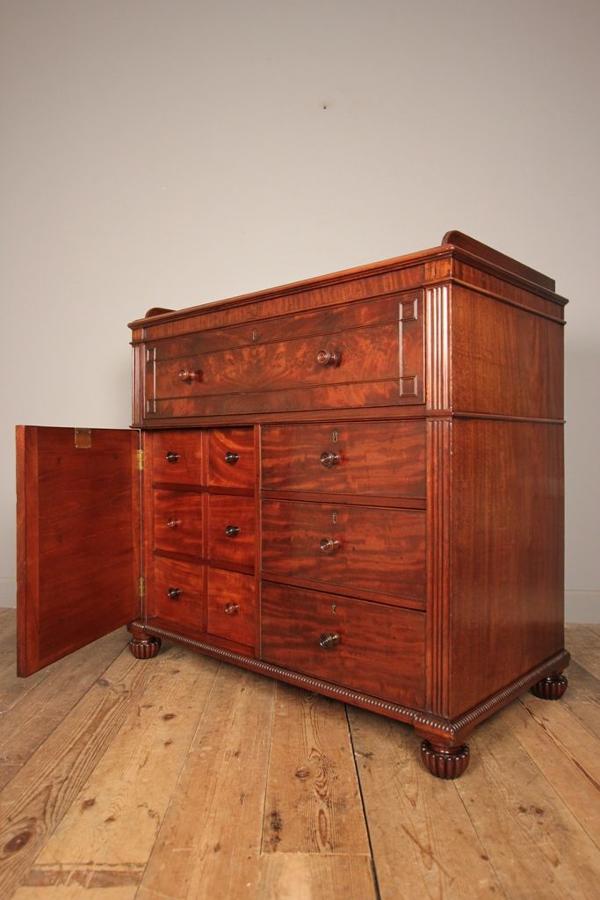 Superb Gillows George IV Mahogany Secretaire Chest of Drawers