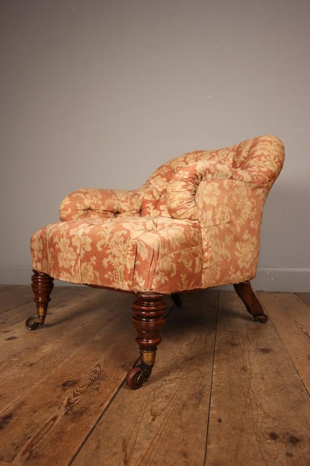 Lovely Quality Small Bedroom Chair in Howard & Sons Style