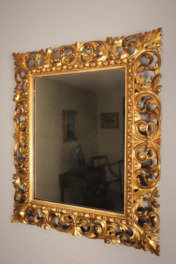 19th C Giltwood Florentine Mirror