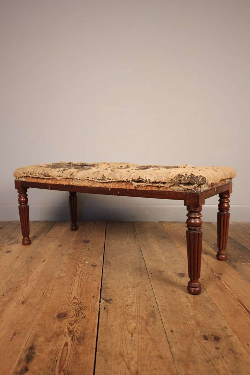 George IV Mahogany Long Stool in the Gillows Manner