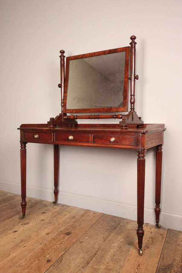 George III Mahogany Dressing Table Mirror