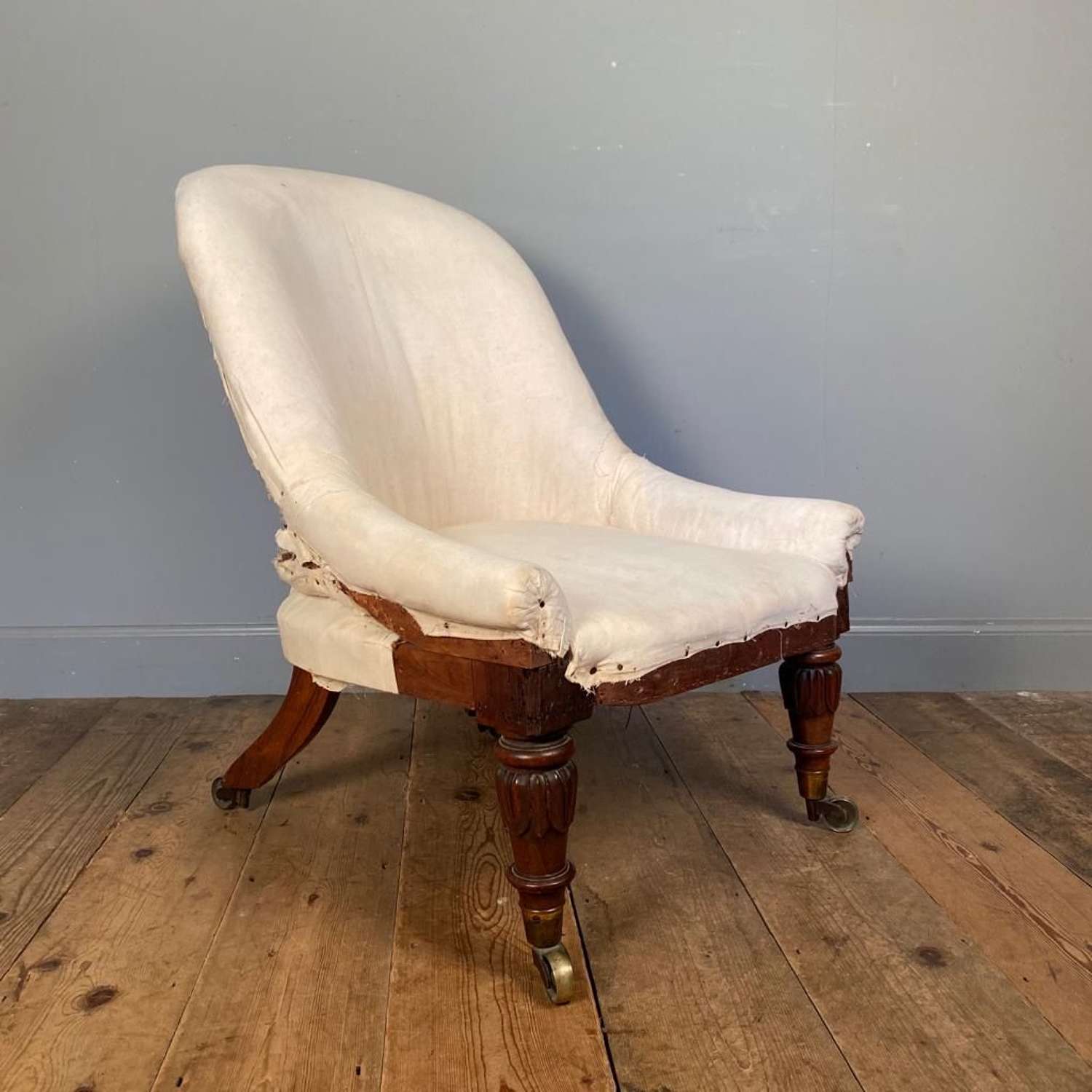 Miles and Edwards Rosewood Slipper Chair