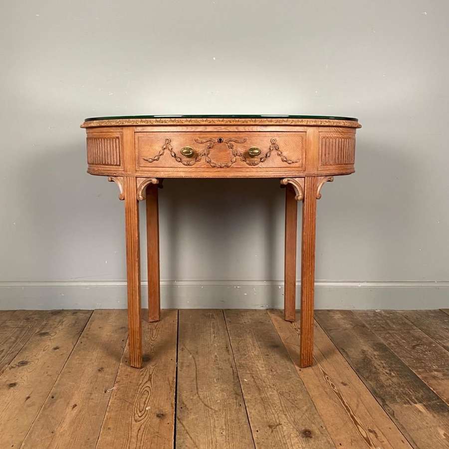 Pretty English Edwardian Mirrored Top Side Table