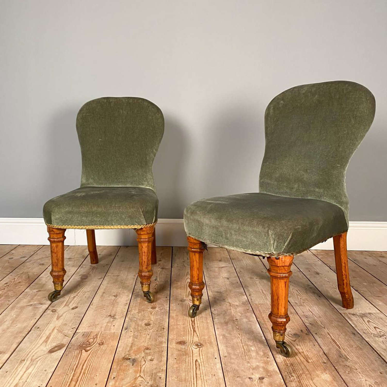 Holland & Sons Oak Slipper Chairs