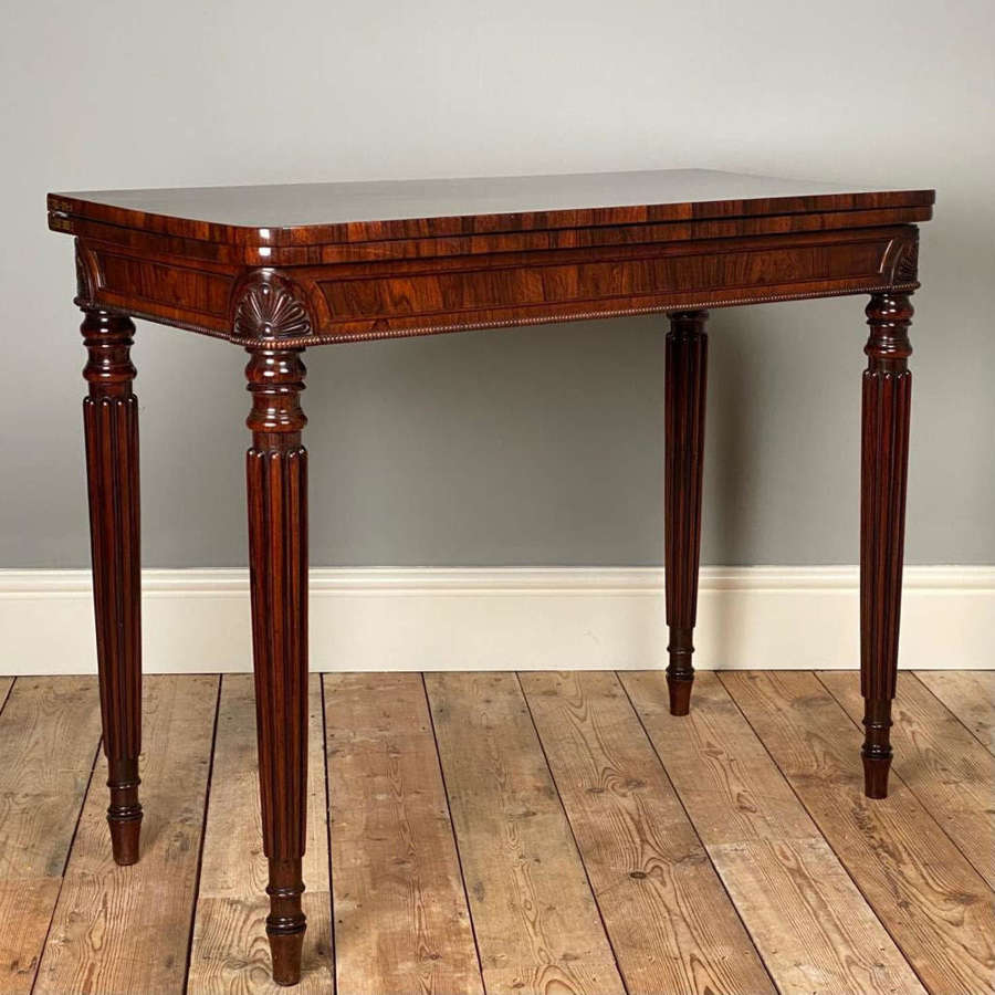 Gillows George IV Rio Rosewood Card Table