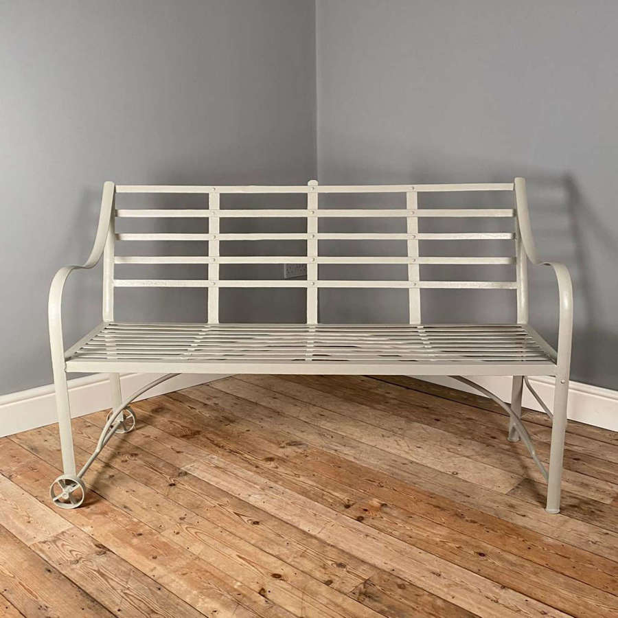 19th Century Wrought Iron Strap Work Bench