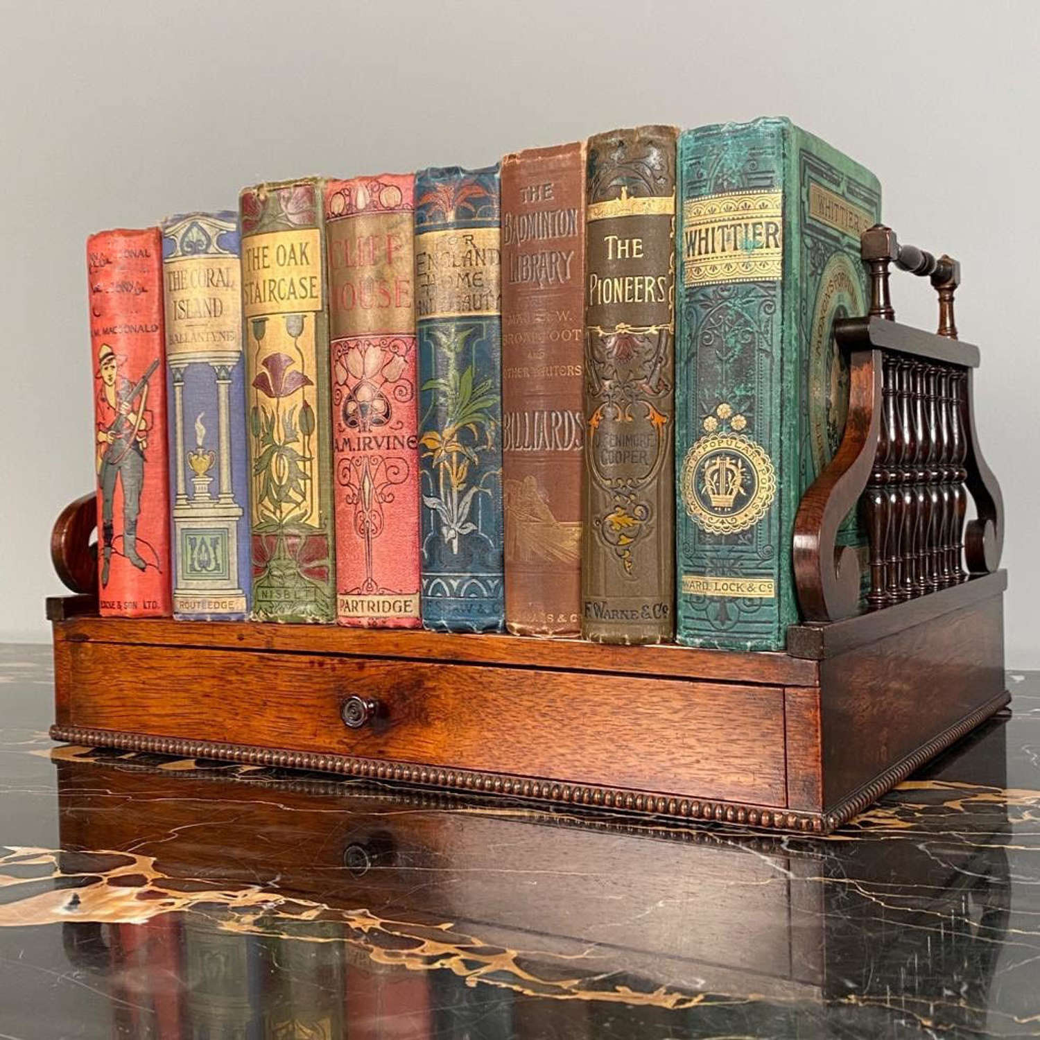 Regency Rosewood Book Carrier attributed to Gillows