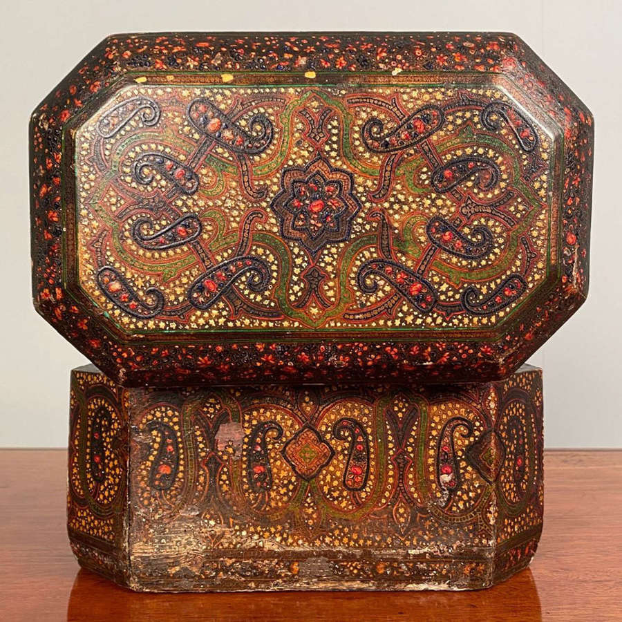 Rare 19th C. Kashmiri Tea Caddy