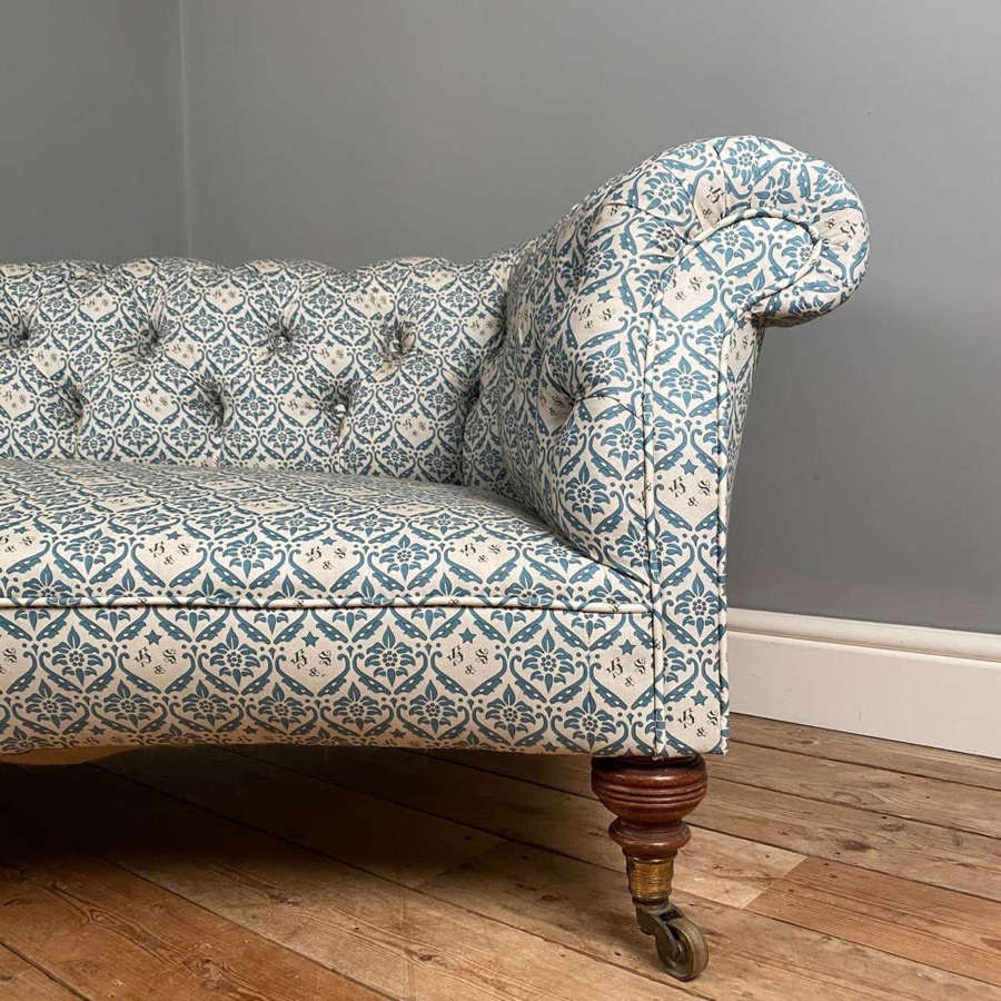 19th C Howard and Sons Chesterfield Sofa
