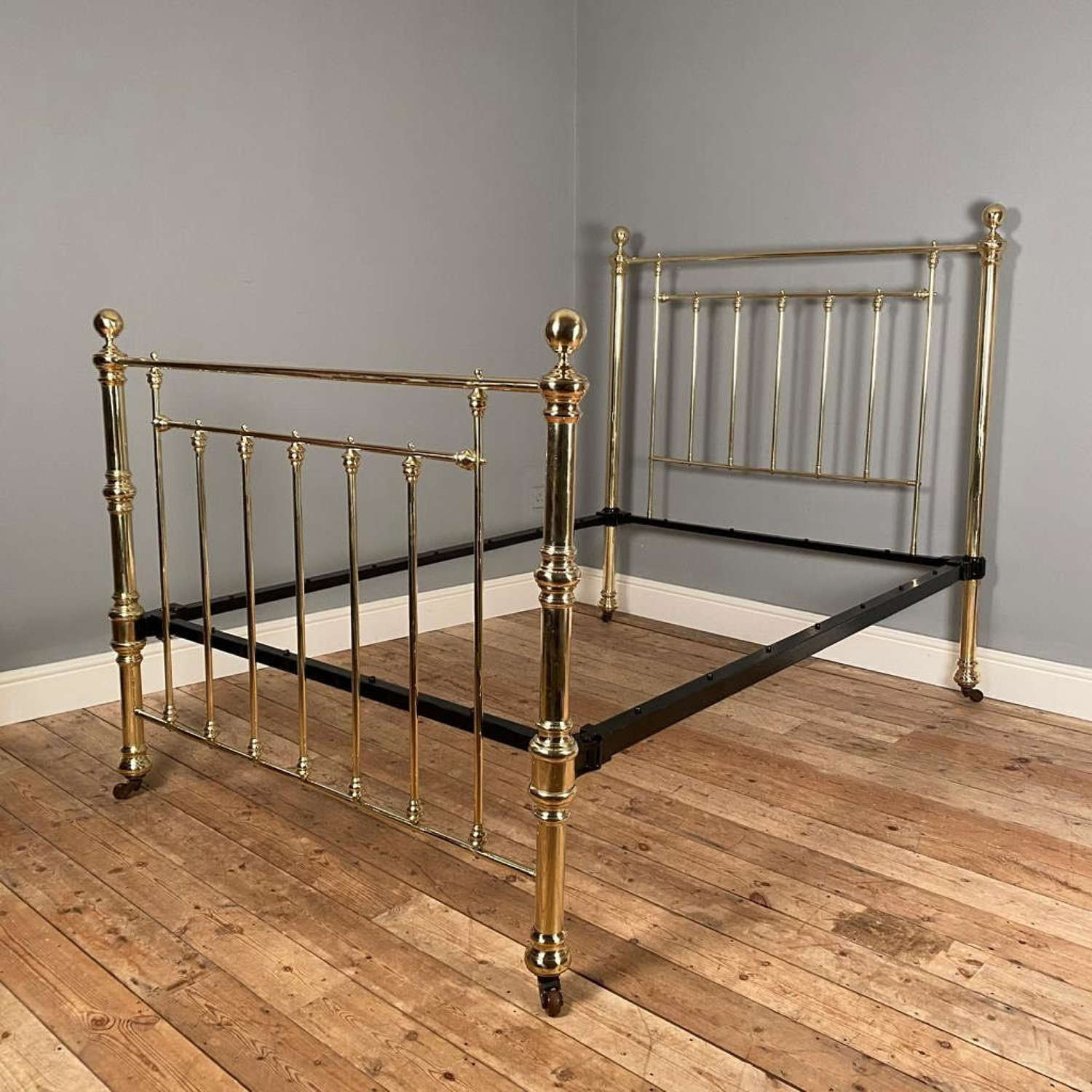 Classic English All Brass Double Bed 4ft 6