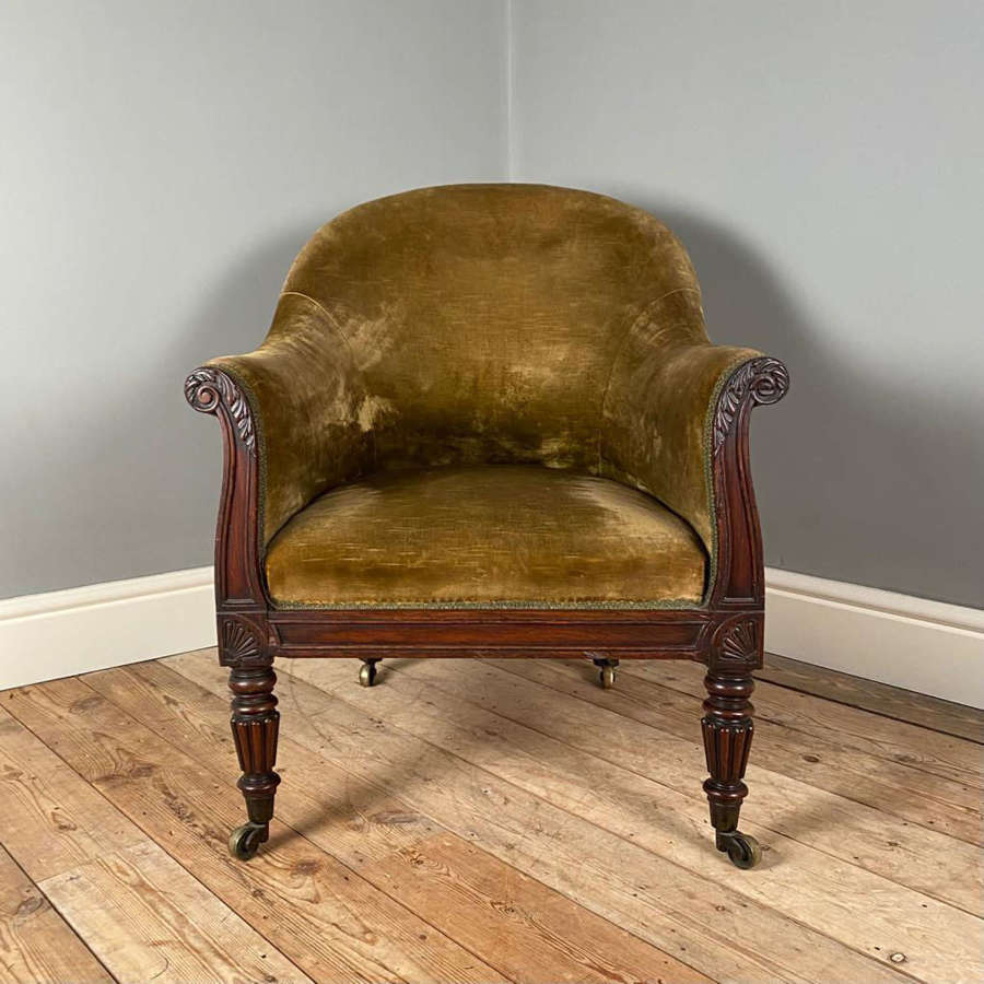 Gillows George IV Rosewood Bergere Chair