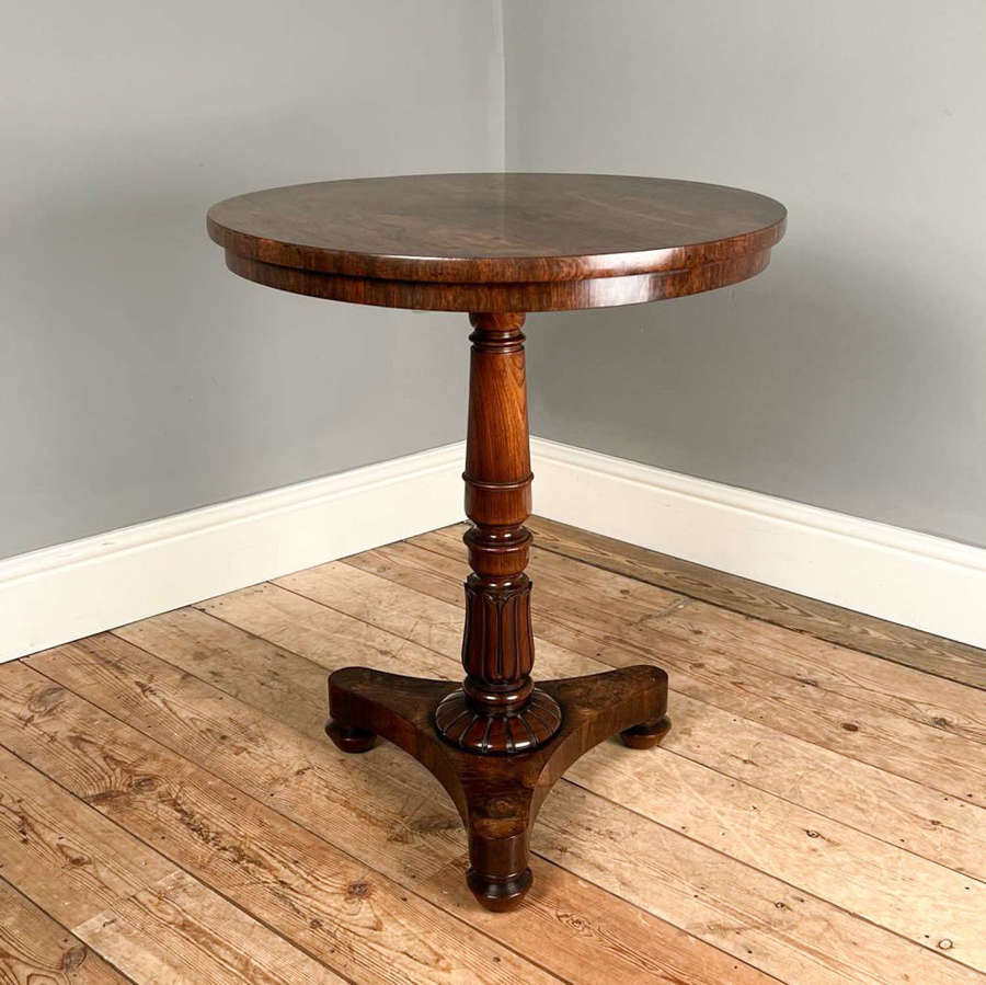 George IV Rosewood Pedestal Table