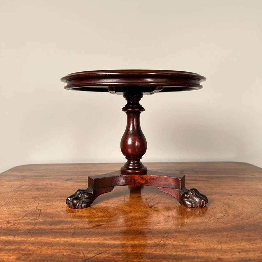 Miniature 19th C Apprentice Table with Hairy Paw Feet