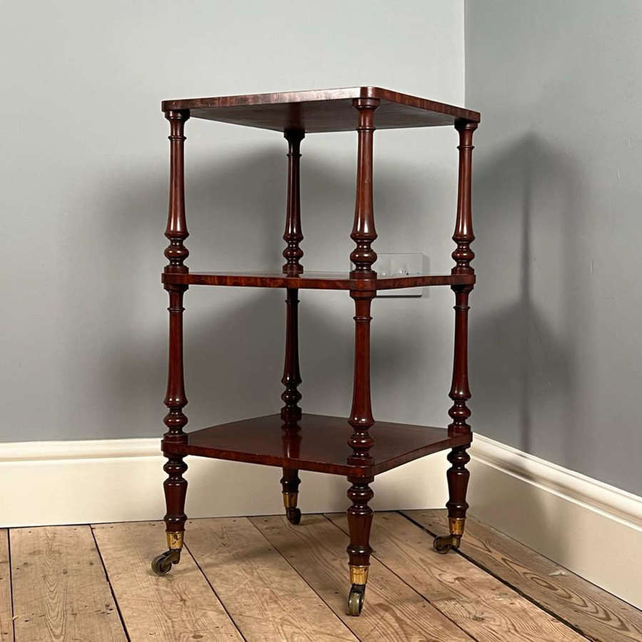 Immaculate 19th C Mahogany Etagere