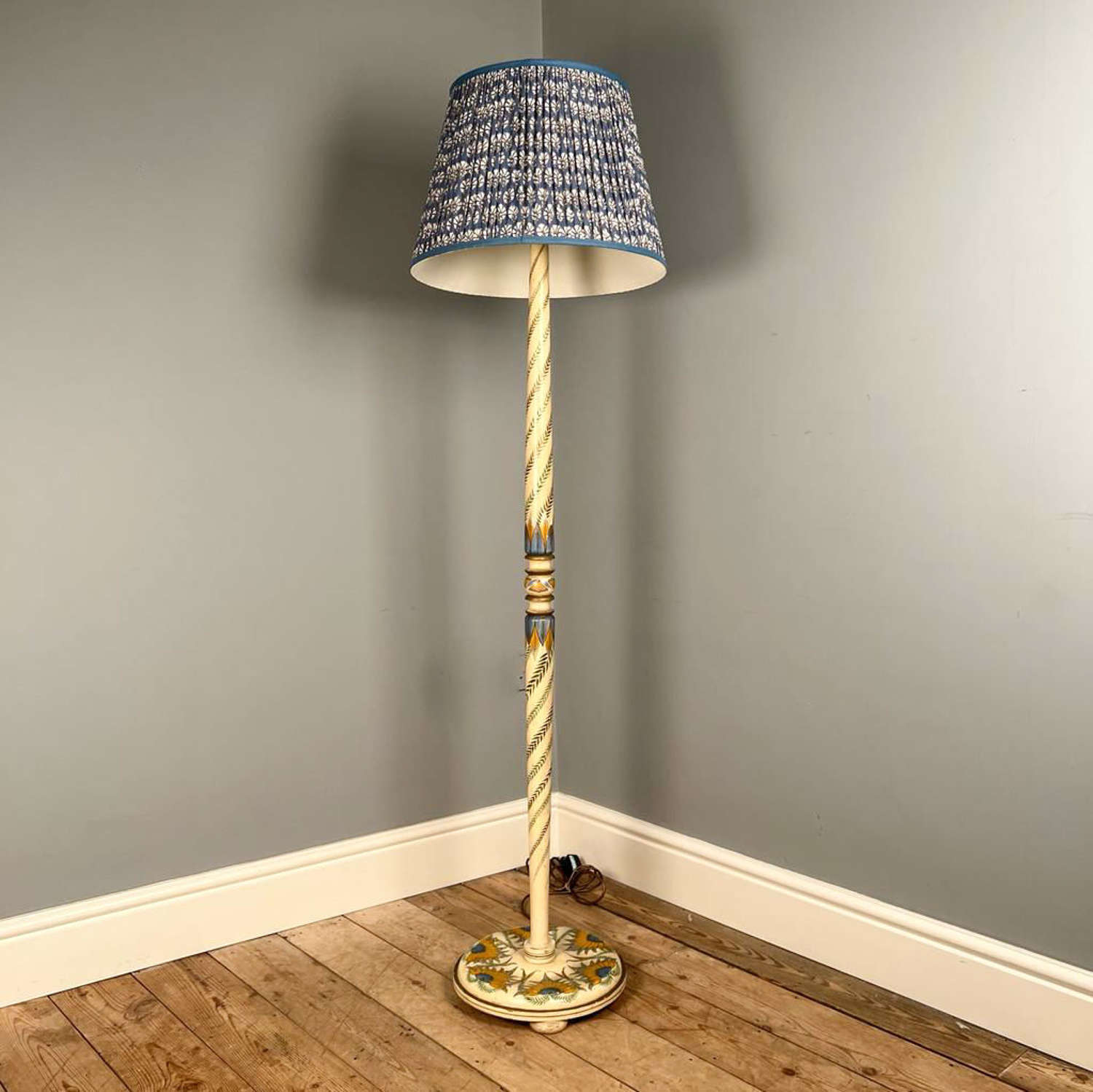 1920's Liberty Style Standard Lamp in Original Paint