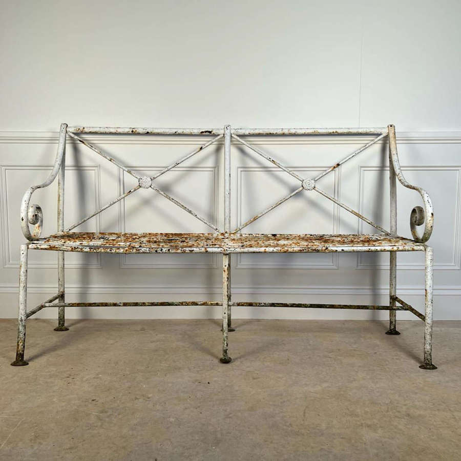 Regency English Iron Garden Bench