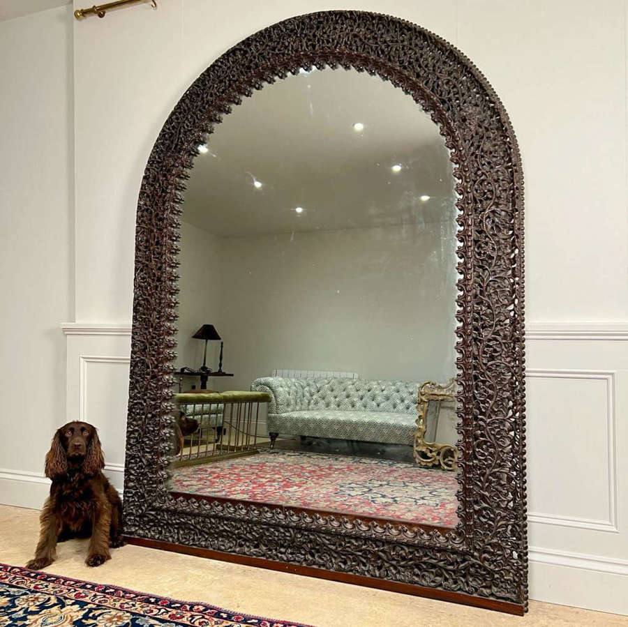Magnificent Huge 19th C Burmese Mirror