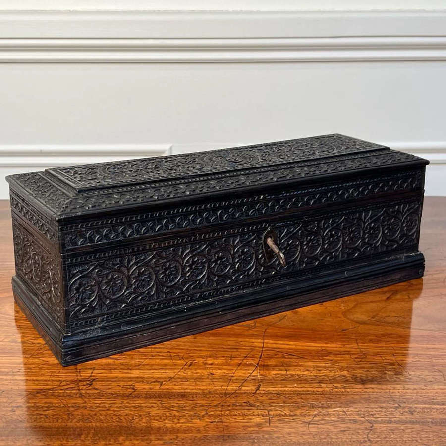 19th C Anglo Indian Carved Box