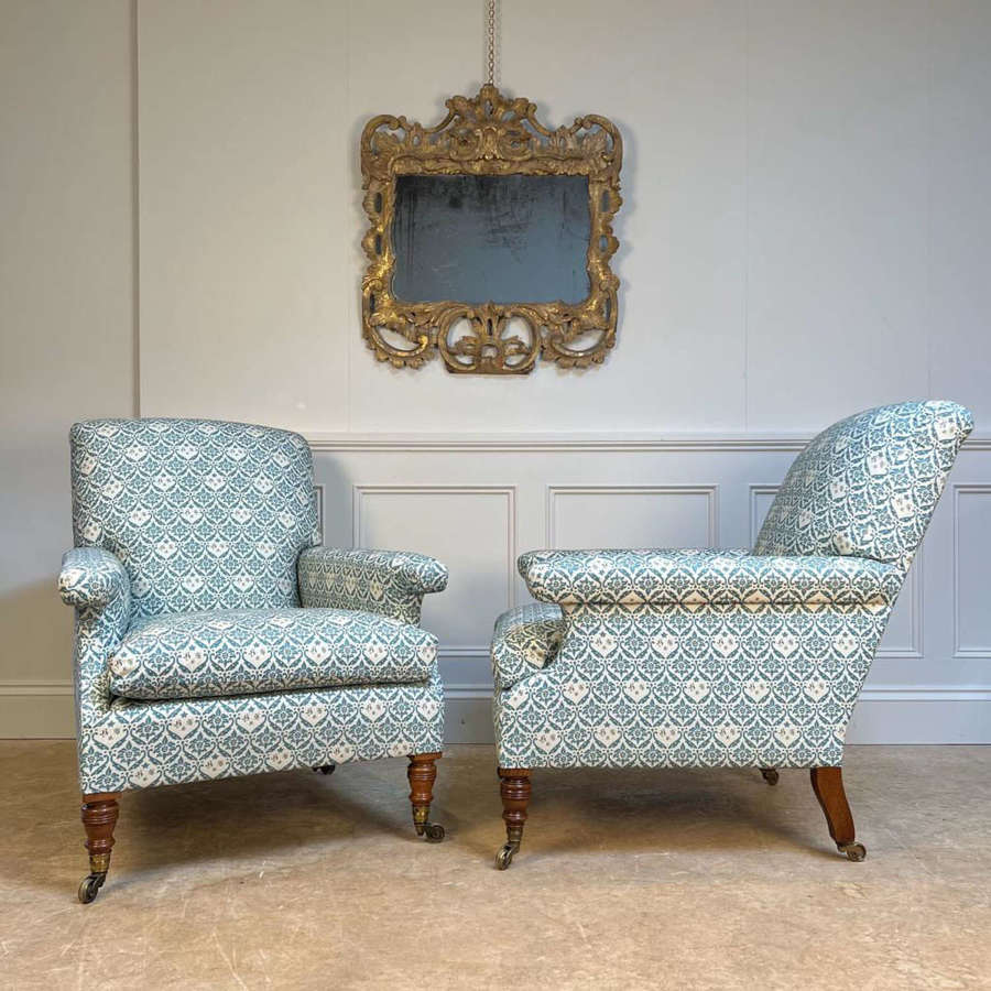 Pair of Howard & Sons Willoughby Armchairs
