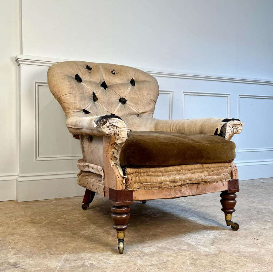 Large 19th C Country House Armchair