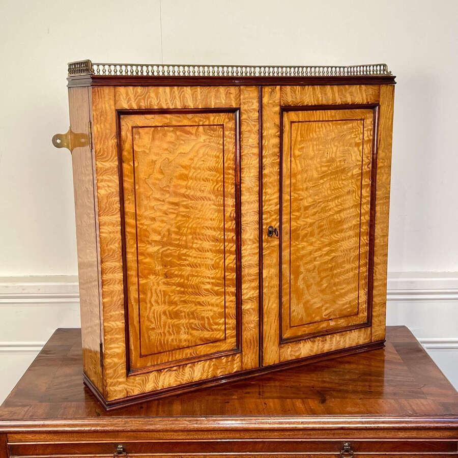 Rare Holland & Sons Hungarian Ash Wall Cabinet