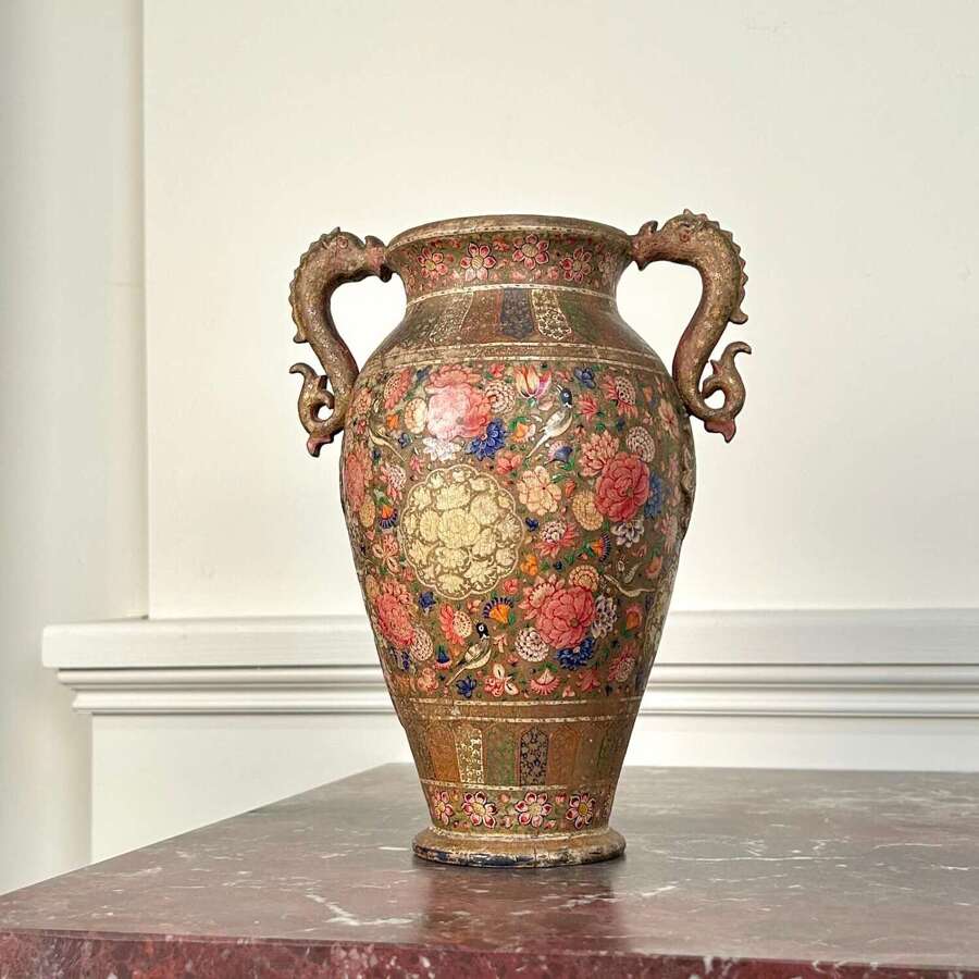 19th C Kashmiri Vase