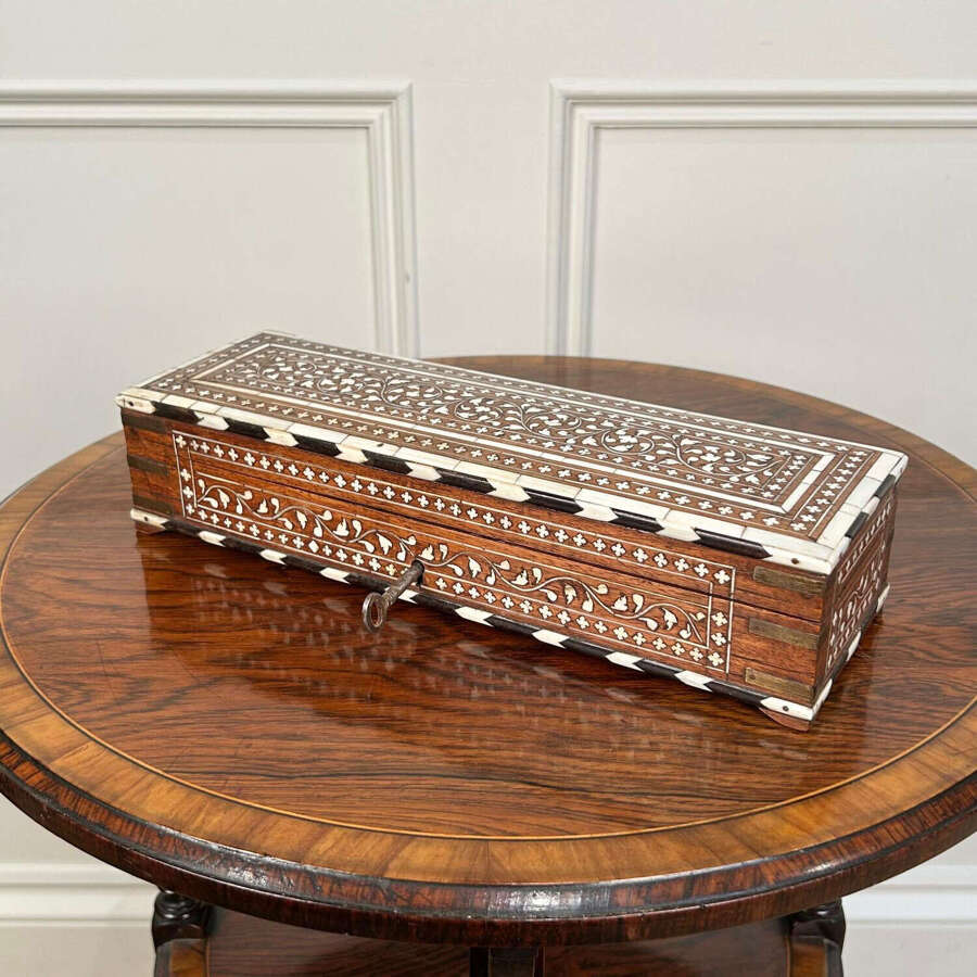 Beautiful 19th C Hoshiarpur Artists / Stationary Box