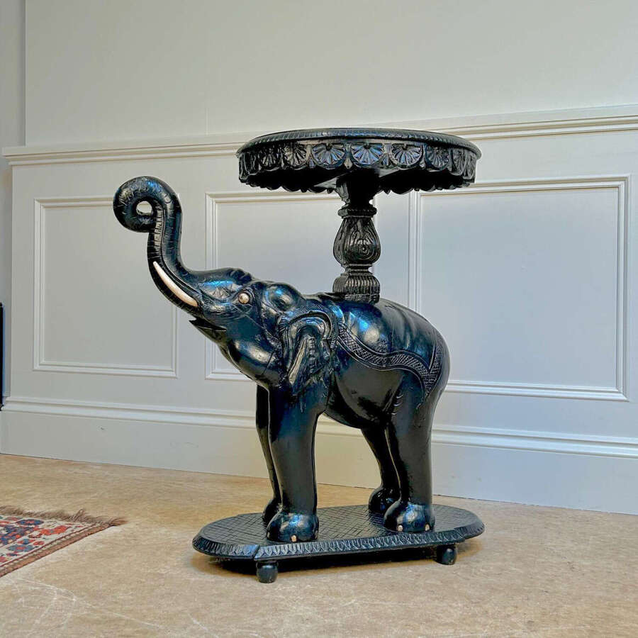 19th C Anglo Indian Elephant Table