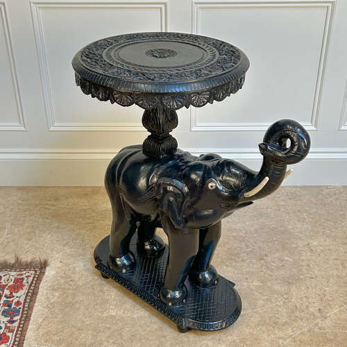 19th C Anglo Indian Elephant Table