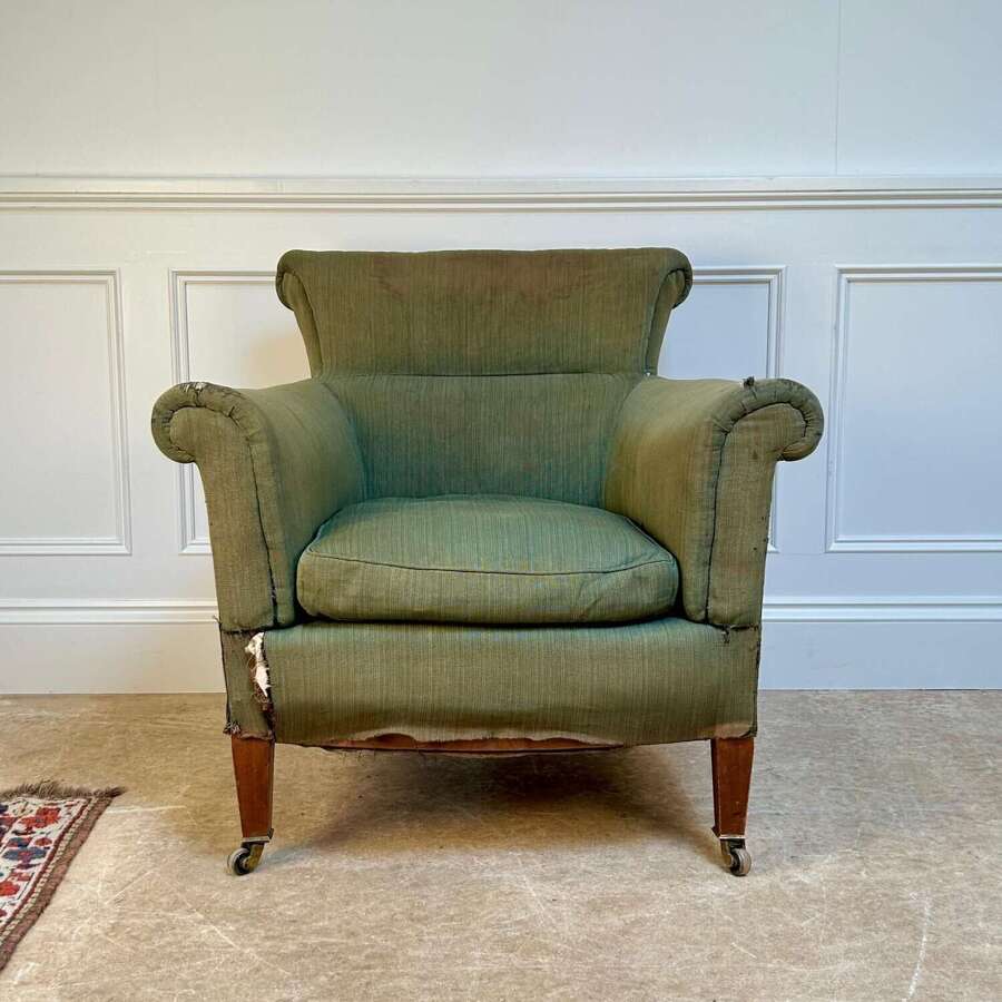 19th C Woodstock Style Armchair