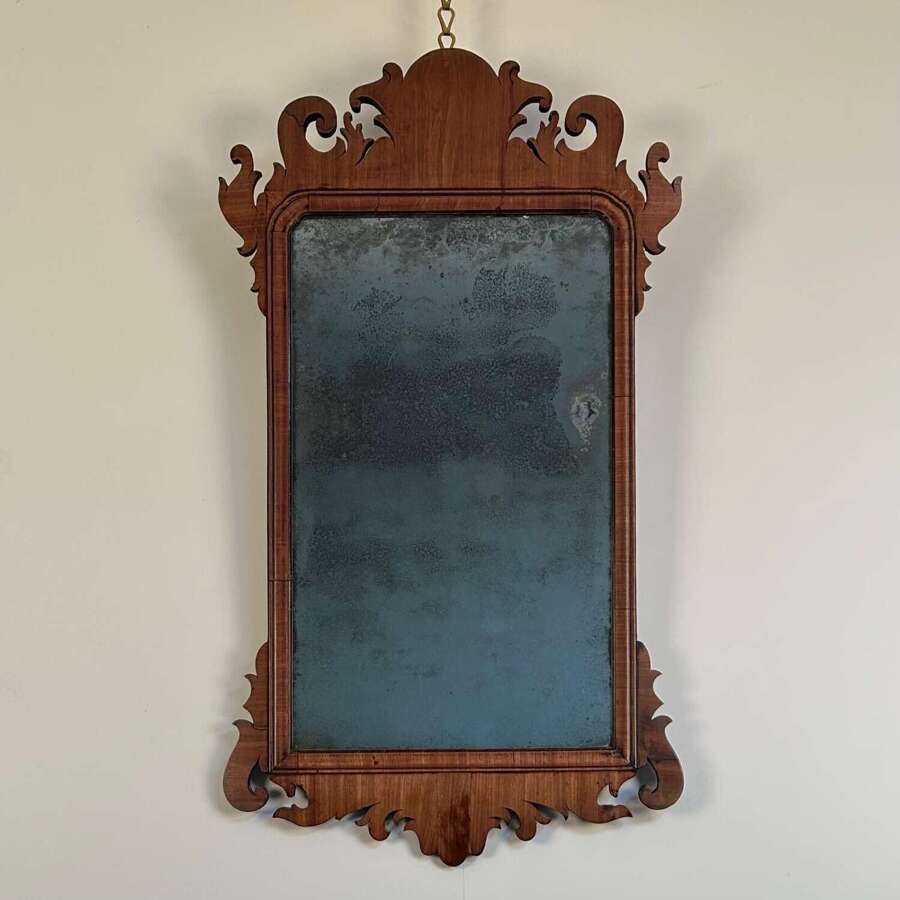 18th C Mahogany Chippendale Mirror
