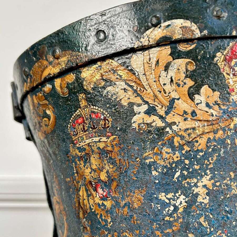 Beautiful 18th C Leather Fire Bucket