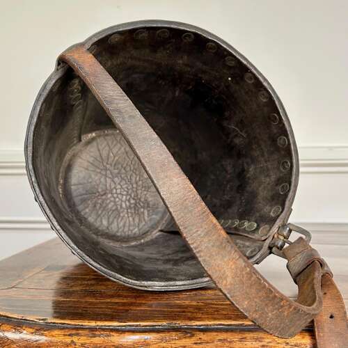 Beautiful 18th C Leather Fire Bucket