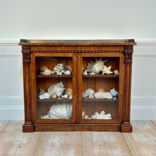 George IV Dwarf Mahogany Bookcase Cabinet - Gillows Manner