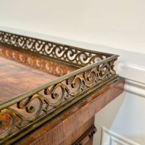 George IV Dwarf Mahogany Bookcase Cabinet - Gillows Manner