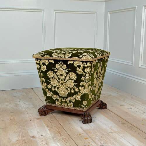 George IV Mahogany Sarcophagus Box Ottoman