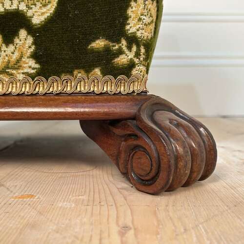 George IV Mahogany Sarcophagus Box Ottoman